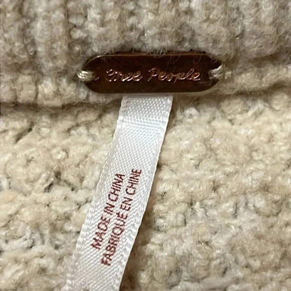 Free People short skirt Md womens cream polyester elastane pull on party event - Picture 5 of 8